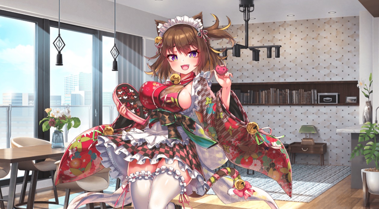 【クルスタ】星3 せつな【愛遁チョコギフト】変身シーン&寝室