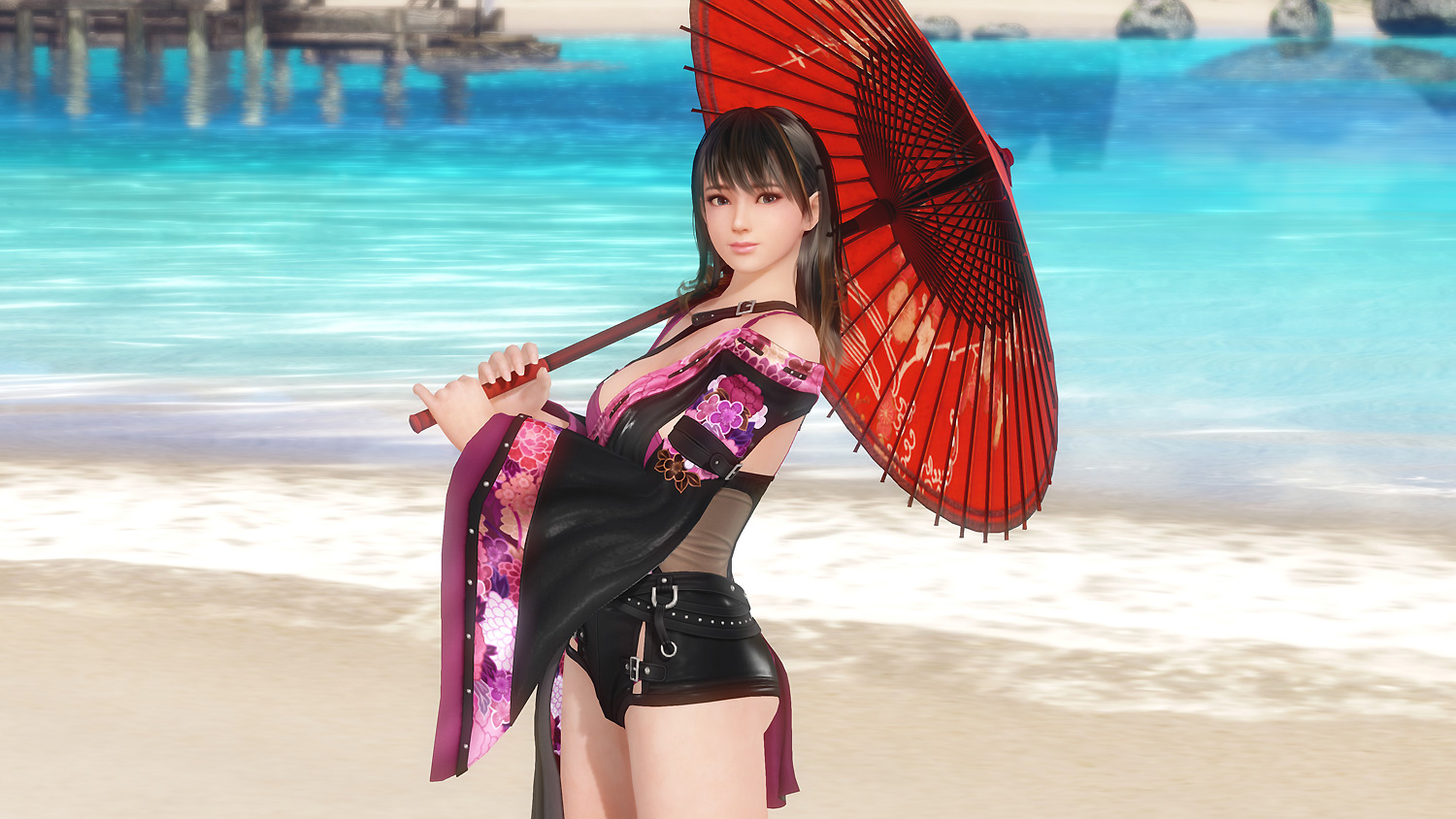 【DOAXVV】SSR水着「紫電清霜(しでんせいそう)」ななみ