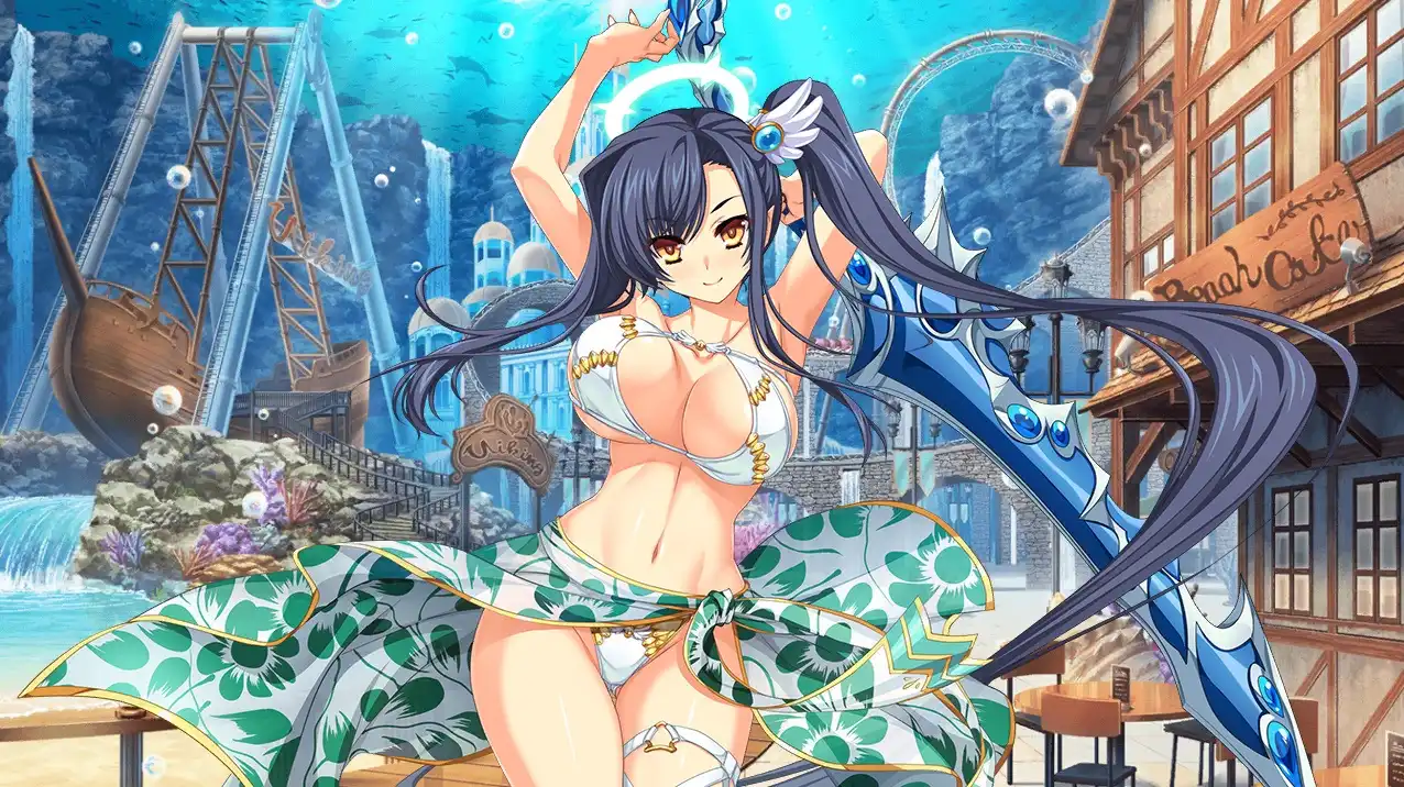 【魔王カリンちゃんRPG】星３【白磁の黒耀姫】アイシャ　寝室・エロ